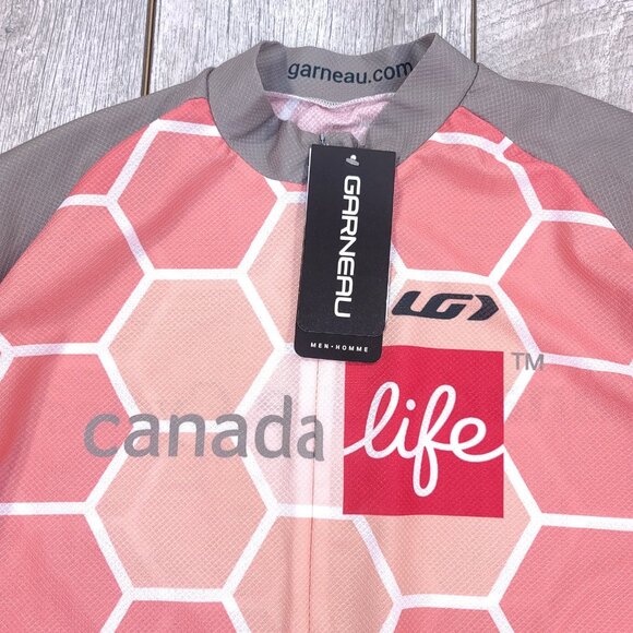 Louis Garneau Jersey Mens Large MS Ride Canada Life 1/2 Zip Short Sleeve Stretch - Picture 4 of 8